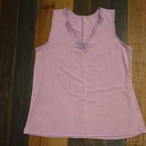 Lane Bryant Lavender Striped Top